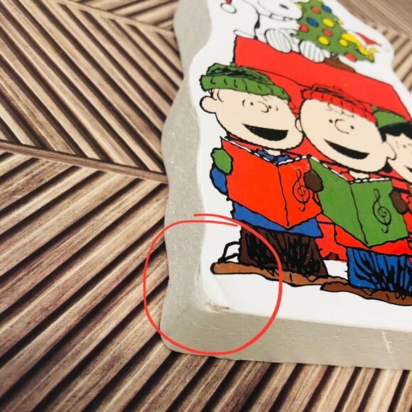 Peanuts Christmas Wood Block Tabletop Decor - Picture 5 of 5